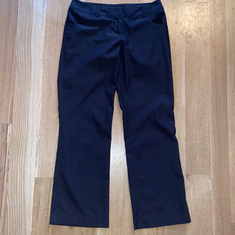 ADIDAS ClimaLite Wide Leg Golf Activewear Hiking Pants w/ Pockets Black Dri-Fit